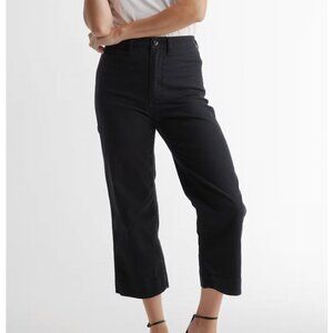 Quince Organic Cotton Wide-Leg Crop Pants/LIKE NEW Originally: $50/Selling: $30